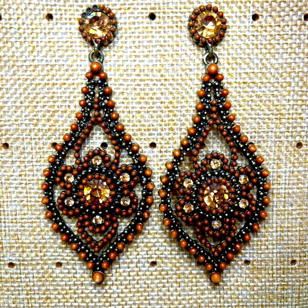 Bohemian Beaded Rhinestones earrings